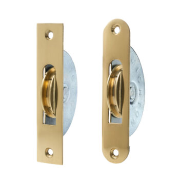 1 ¾" Solid Brass Faceplate Sash Pulley