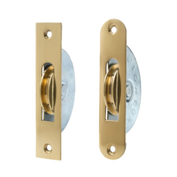 1 ¾" Solid Brass Faceplate Sash Pulley