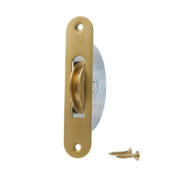 Satin Brass - Round Ends
