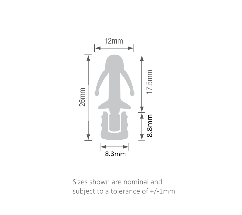 Plastic Two-Part Parting Bead PB2 - Image 2