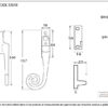 Pewter Monkeytail Night-Vent Locking Handle - Image 3
