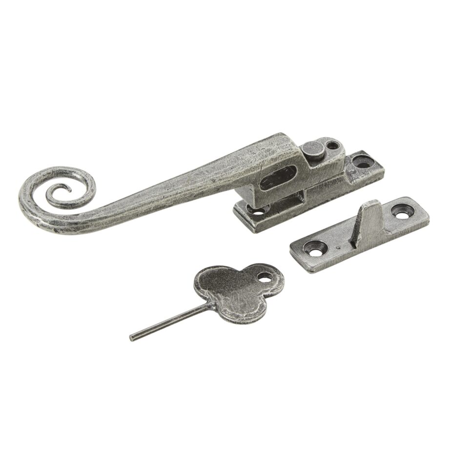 Pewter Monkeytail Night-Vent Locking Handle