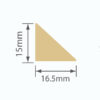 FSC® Certified Wood Plastic Composite (WPC) Glazing Bead 16.5mm  x 15mm - Image 2