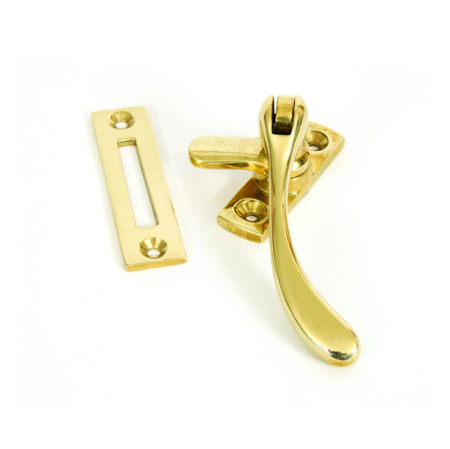 Polished Brass Peardrop Fastener