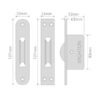 2” Sash Pulley Smooth Satin Chrome - Image 2