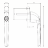 Mighton Eleganza Inline Casement Handle - Image 3