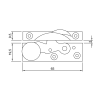 Hooklock Ceramic Knob Wide Arm - Image 2