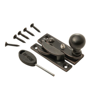 Hooklock Plain Knob Standard Arm - Oil Rubbed Bronze