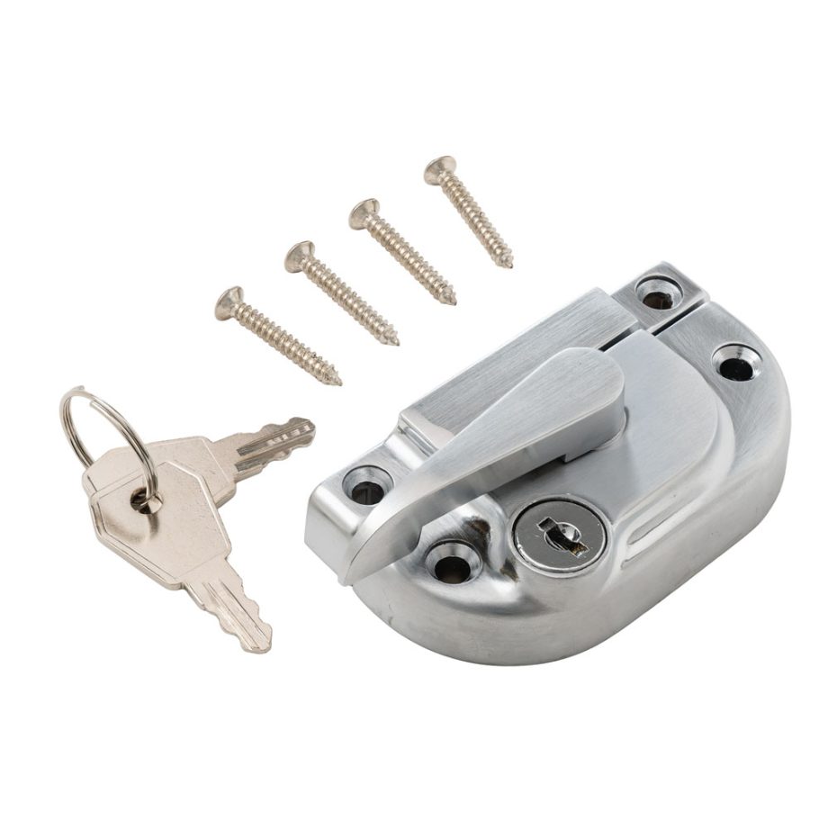 Securifitch Fastener Satin Chrome Right-Hand Locking
