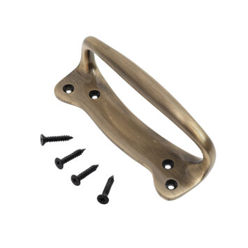 Traditional Ornate Sash Handle (Large) - Antique Brass